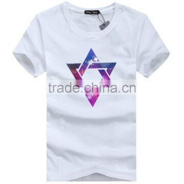 Top Quality Start Design Wholesale White 100% Cotton T Shirts For Men