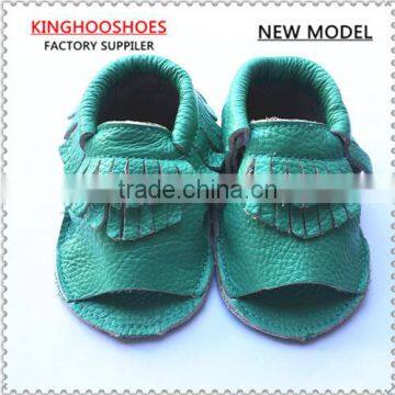 Wholesale infant baby latest personalized design sandal moccasins