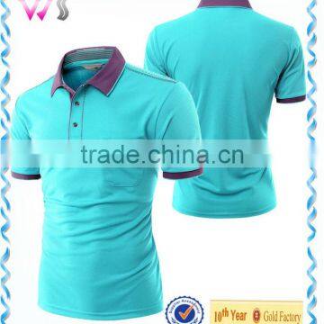 Mens Short Sleeve Contrast Collar Body Tight Polo Shirts Short Sleeve T-shirt