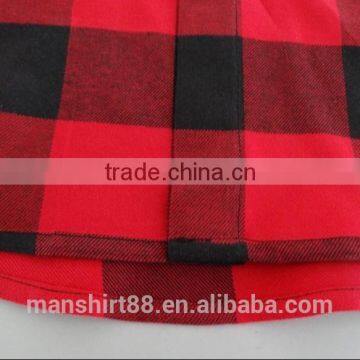 Latest Fashion Custom Designer Big Check Flannel Shirt photo-3