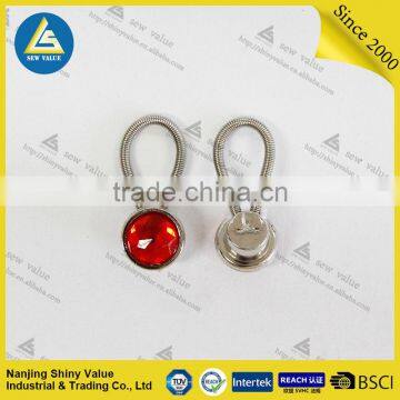 Removable Metal Collar Extenders With Spring for Shirts/jeans/trousers With Diamond Studded photo-3