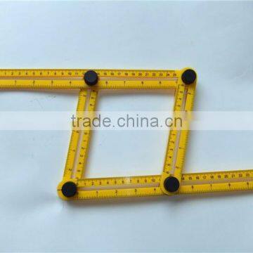 Plastic Activity Folding Multi-Angle Measuring Ruler 5Cm Steel Angle Sliding Four Folding Ruler photo-3