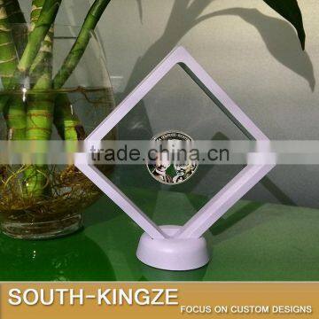 White ABS Plastic Square Product Display Case Perfect for Samll Items photo-3
