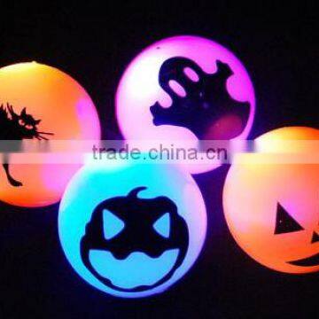 Halloween scary flashing rubber ball