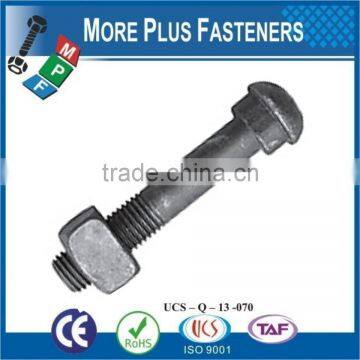Made In Taiwan Button Head Fish Bolts With Round Head Oval Neck And Rolled Thread Track Bolt photo-4