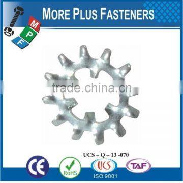 Made in Taiwan External and Internal Tooth Lock Washer Stainless Steel or Carbon Steel Bright Zinc Plated photo-4