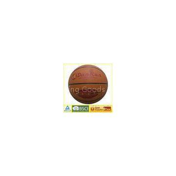 Laminated Basketball size 7 Rubber badder , Nylon round basketball official ball