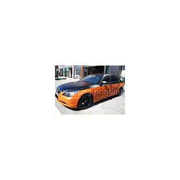 Environmentally  Chrome Orange / white Car Wrap Vinyl Film Air Bubble Free