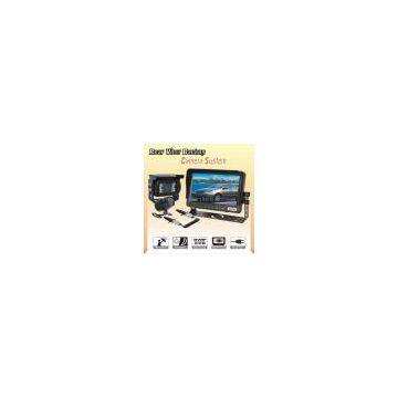 Trailer Motorhome Reversing Camera System with Trailer Hook Connector and Spiral Cables,Free Operating Voltage DC11-32V
