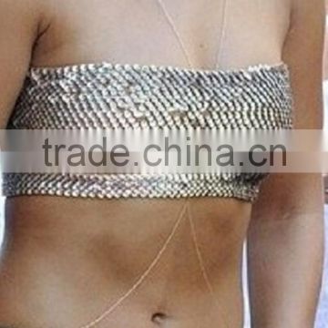 Sexy Gold Body Belly Body Chain Bikini Beach Harness Necklace Jewelry