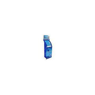 Blue Glossy Cardboard Floor Displays Pallet Shelves showcases for eye care