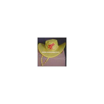 Folding cowboy hat China,foldable cowboy hat