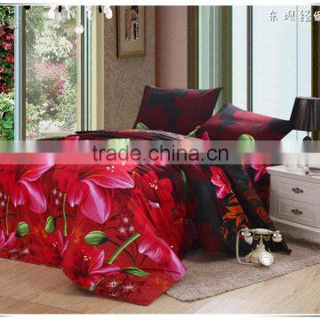 Wholesale Lotus Patten Flannel Bedding Sets(flower Patten Series)
