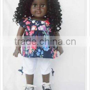 newest design african american girl doll wholesale