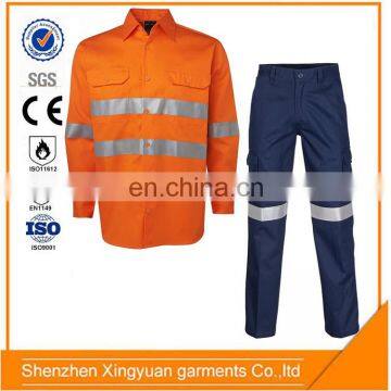 European Standard High Quality ISO EN471 Flame Resistant Safety Workwear Shirt and Pants