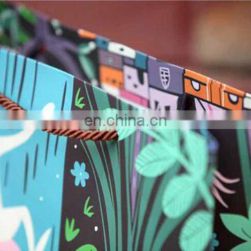 High Quality Cute Cartoon Monkey Exquisite Handbag Custom Packaging Paper Birthday Gift Bag