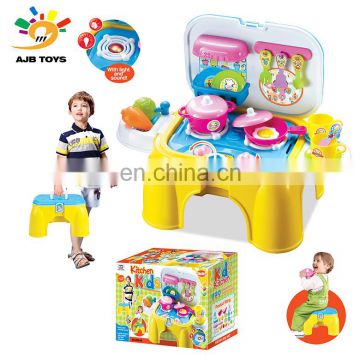 Hot selling finely processed playset tool set plastic Kitchen toys