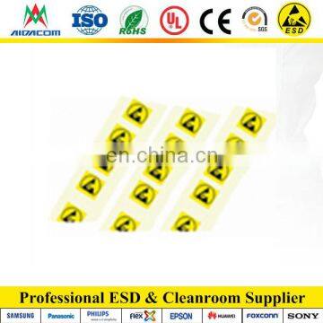 EP2621 plastic ESD cleanroom warming label