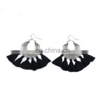 Ladies Fashion Alloy Multicolor Lovely Tassel Earrings for All Purpose