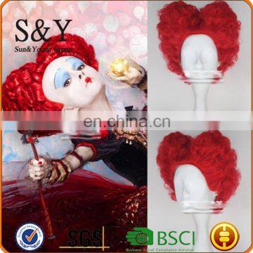 Cosplay Alice Wonderland Mad Red Queen Cosplay Wig