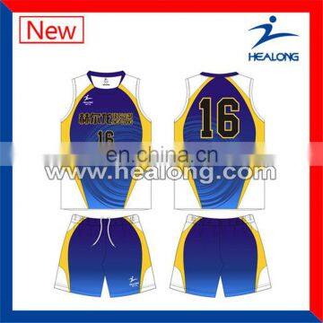 Healong 3D Sublimation Pro Custom Beach Volleyball Jersey