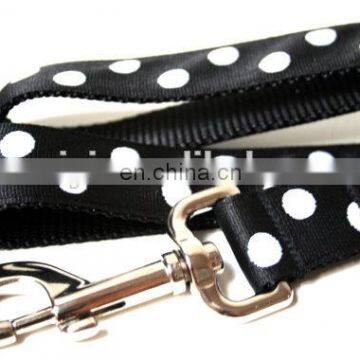 New Arrivel Black Polka Dot Nylon Dog Leash photo-4