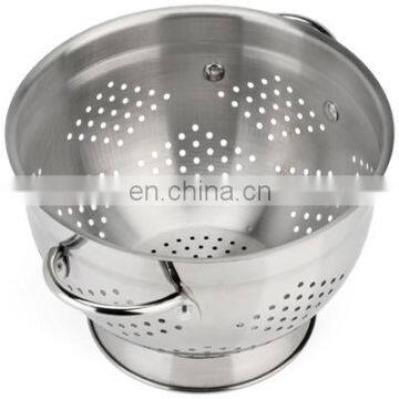 Stainless Steel Rice Colander with Double Handle