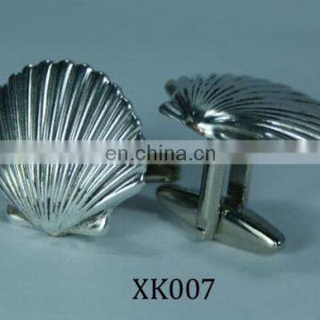 New Product 2015 Fashion Blank Cufflinks Gold or Silver Shell Cufflinks Custom Made Cufflinks photo-2