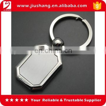 Custom made simple plain blank metal keyrings for advertising