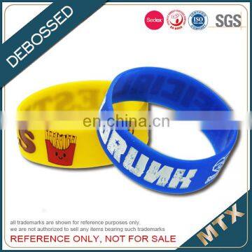 Color filled silicon wristband bracelet factory