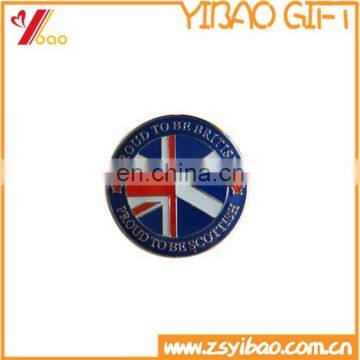 customized zinc alloy brass material Metal enamel lapel pin