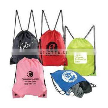 hot sell polyster drawstring bag promotional logo printed customized drawstring bag custom ployster drawstring