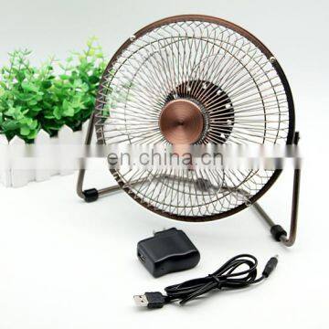 Best Gift New Design Mini electric Strong Wind metal table fan with usb