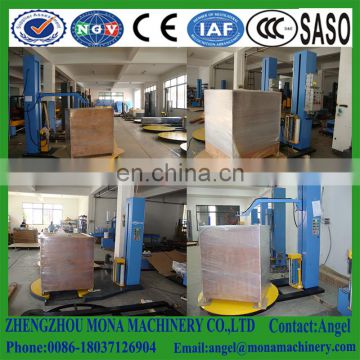 forklift type pallet stretch wrapping machine/Automatic top press pallet stretch wrapping machine