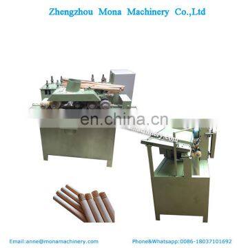 Best quality broom stick making machine/wood broom handle machine wooden broom handle  sanding machine line