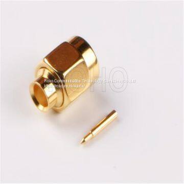 Straight RF Coaxial SMA Plug Male Connector for Rg316 Cable