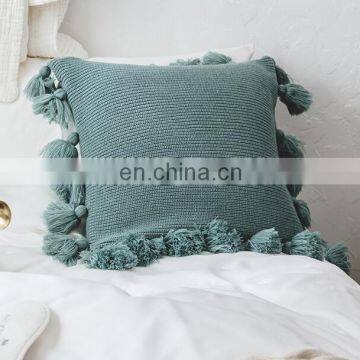 Home Decor Pillow With Delicate Tassels Sofa Decorative Pillow Cover Tassel Pillow Case Cushions photo-4