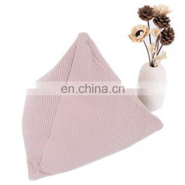 High Quality Plain Light Casual Portable Cheap Small Pink Pillows Multi Functional Foldable Folding Triangular Pillow for Home photo-2