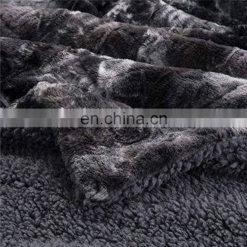 Wholesale Solid Stretch Rabbit Faux Fur Fabric for Blanket Apparel Coat photo-7