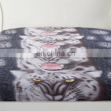 3D Black Tiger Bedding Set Reactive Printing Bed Cover 100% Polyester Flower Duvet Cover Set