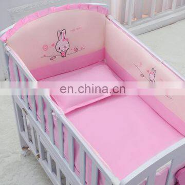 2020 New Design Baby Bumper Set 100% Cotton Fabric Cartoon Printed Luxury Modern Style Multi Size Baby Crib Bedding Set photo-5