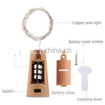 2M LED String Lights Garland Copper Wire Cork String Fairy Lights Wine Bottle Lights For Valentine Wedding Home Xmas Decoration photo-3