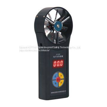 Explosion proof underground mine electronic anemometer