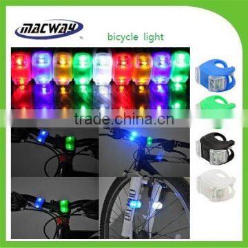 Button battery operated bicycle safety light/silicon led bicycle light