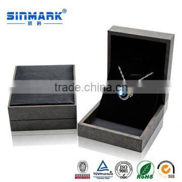 Gray color custom logo printed jewelry box for ring pendant bracelet