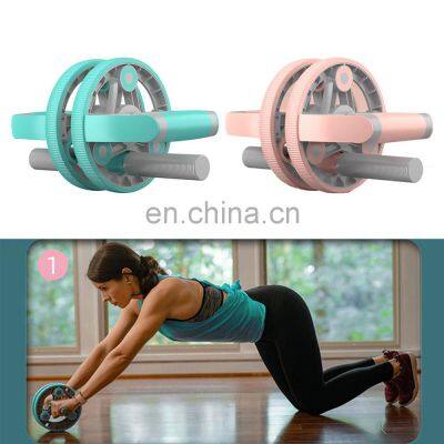 Woman Fitness Portable Wheel Spring AB Roller Kit Ab Wheel Easy to Assemble for Exercise Home Fitness Tools