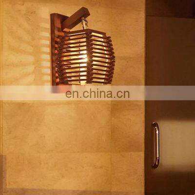 Chinese Restaurant Wall Lamp E27 Wood Wall Lamp Classical Solid Wood Hollow Wall Lamp