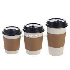 Custom 8oz single wall paper cups recyclable hot drinks cups for coffee shops