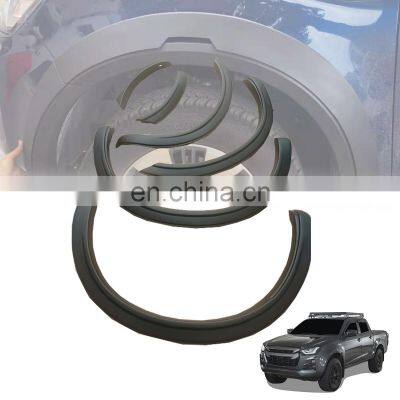 GELING Advanced Technology Original Match Black Color  Auto Car Fender Flares For ISUZU DMAX2020