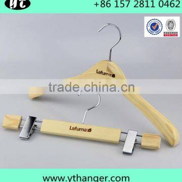 good quality with notch wooden hanger suit hanger for lady